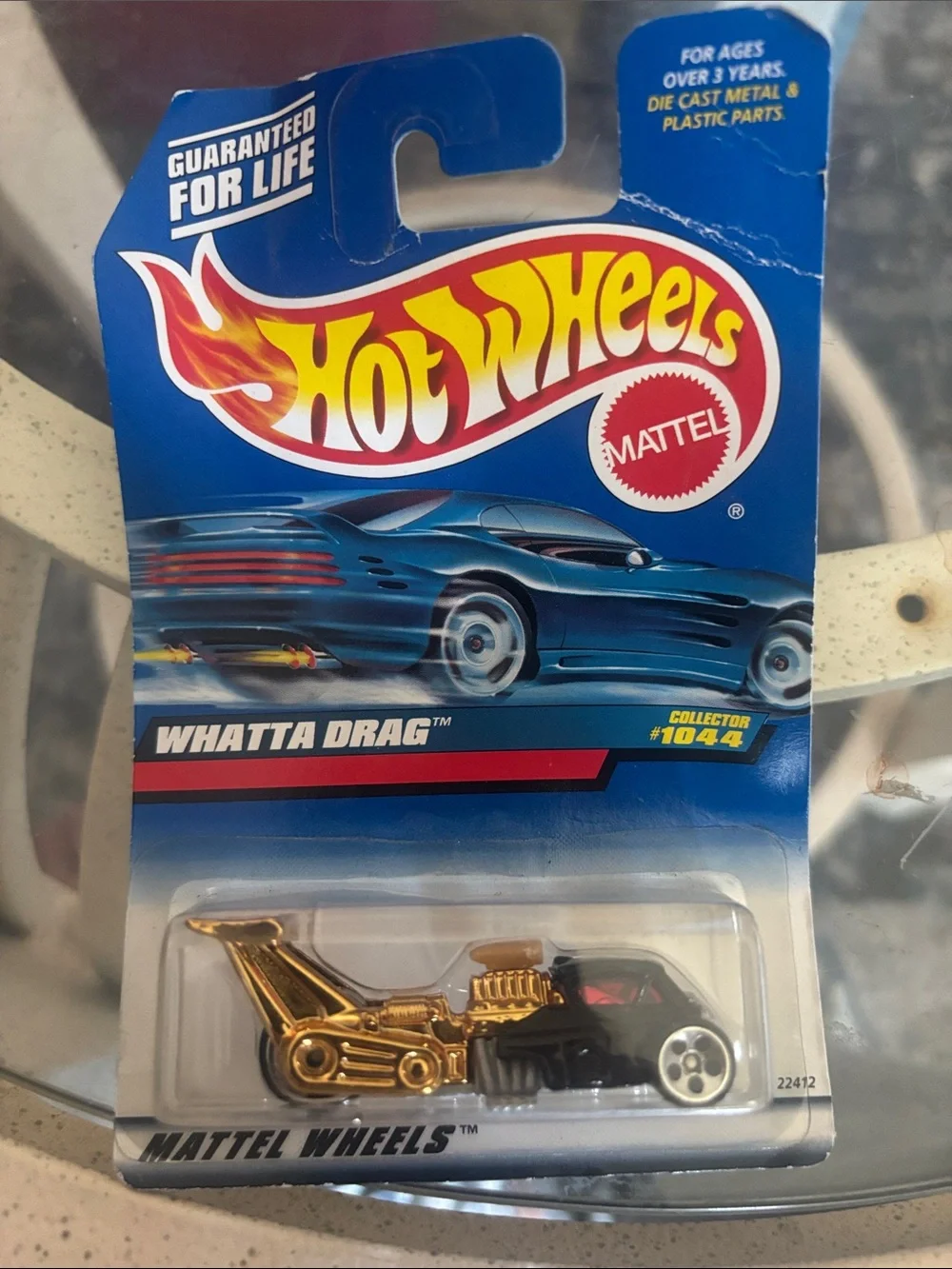 Mattel Hot Wheels Whatta Drag Toy Car - Gold and Black